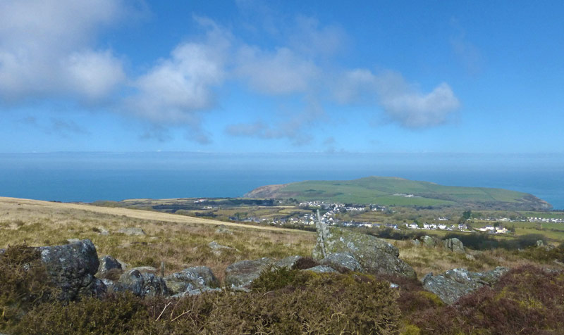View over Dinas Cross and Dinas Island from Y Bryn