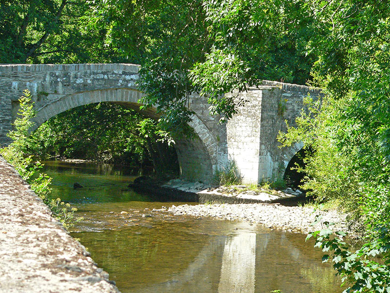 Stone arched bridge over the Nevern