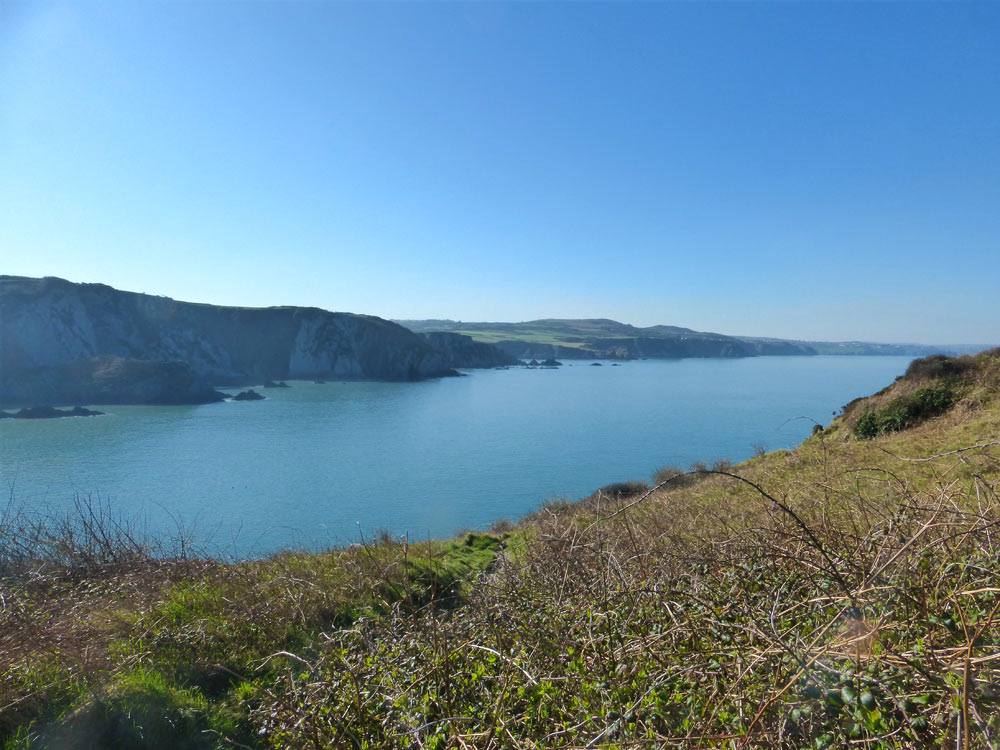 View along the cliffs towards Fishguard