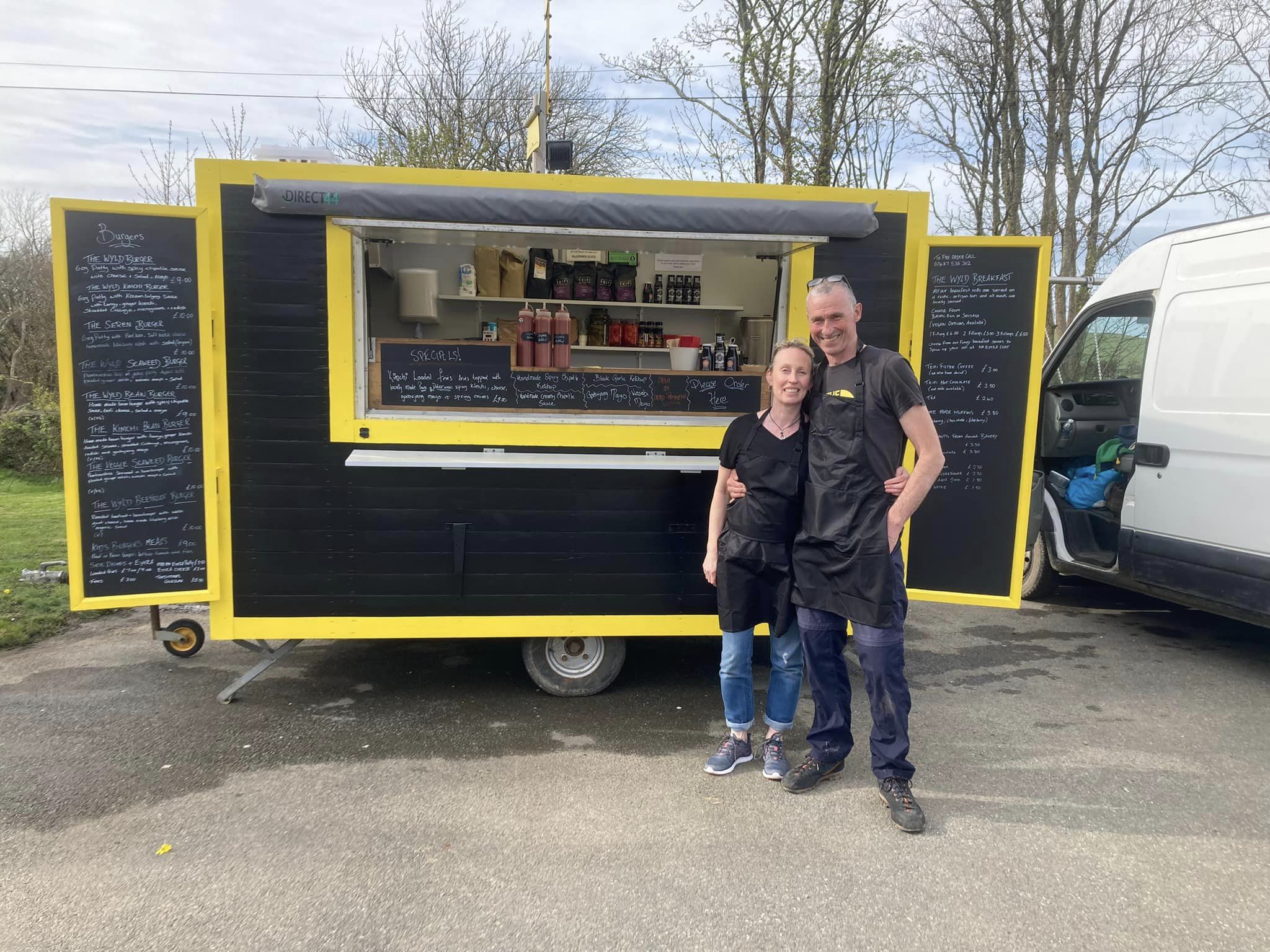 Pop-up food wagon