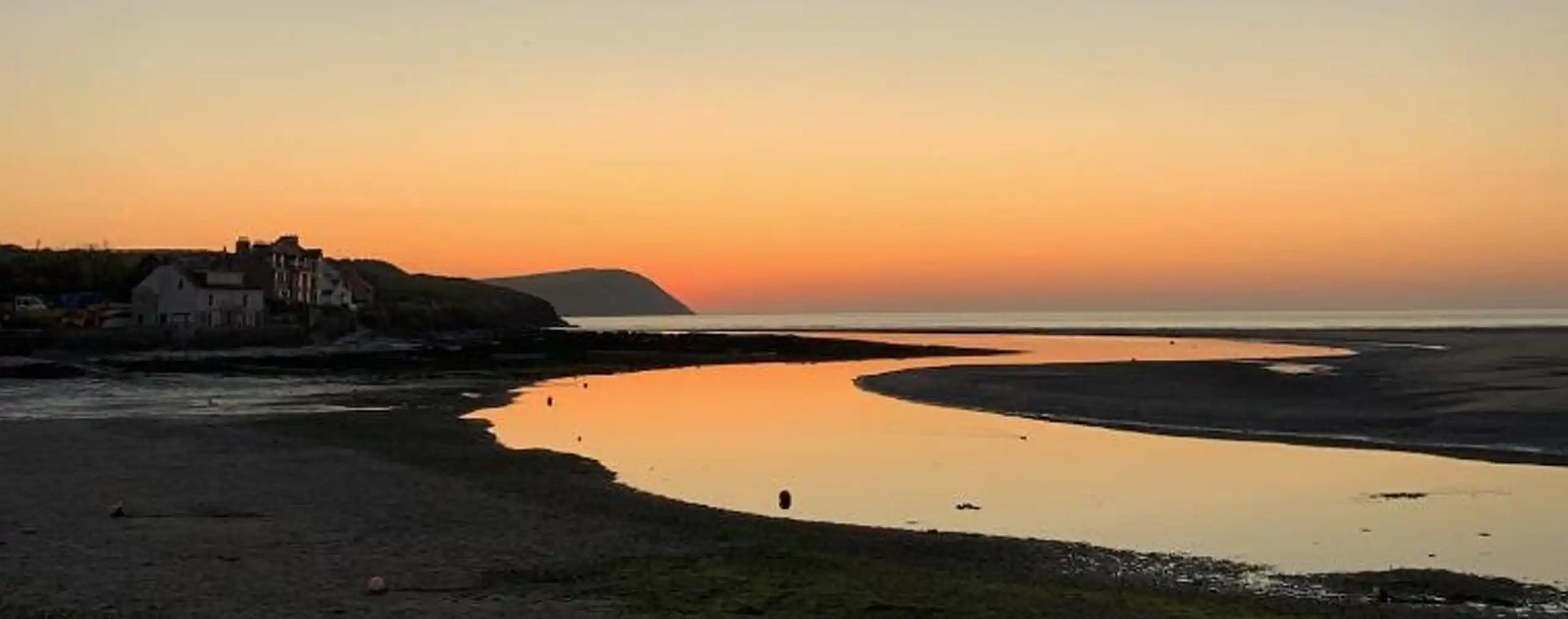 Sunset at Parrog beach