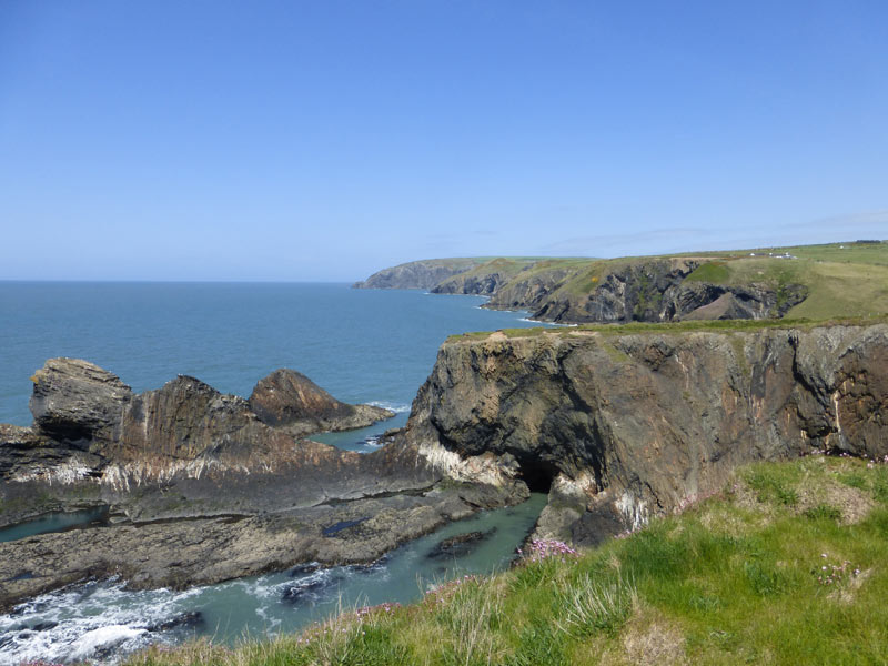 The coastal path to the north of Newport at Ceibwr