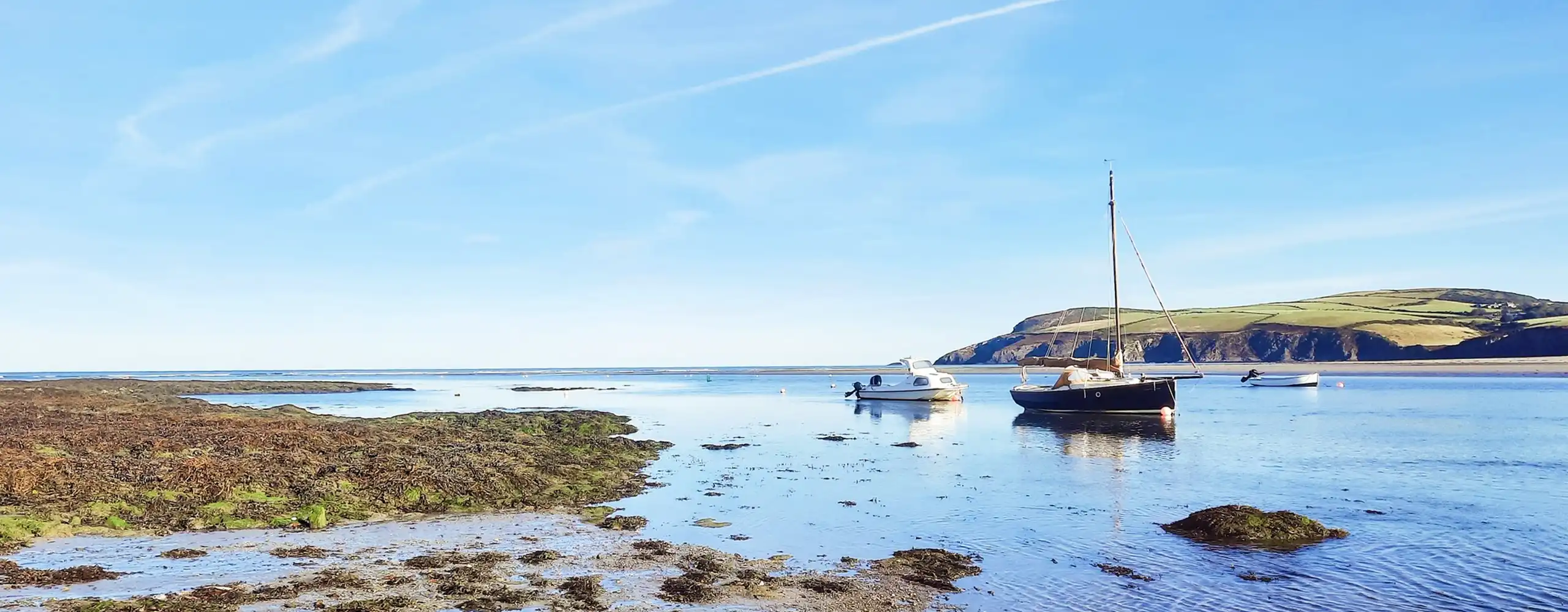 Parrog at Newport with Morfa Head in the distance