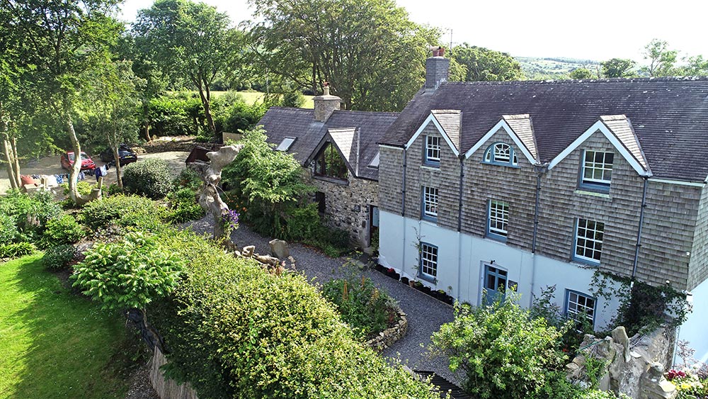 The house and converted barn