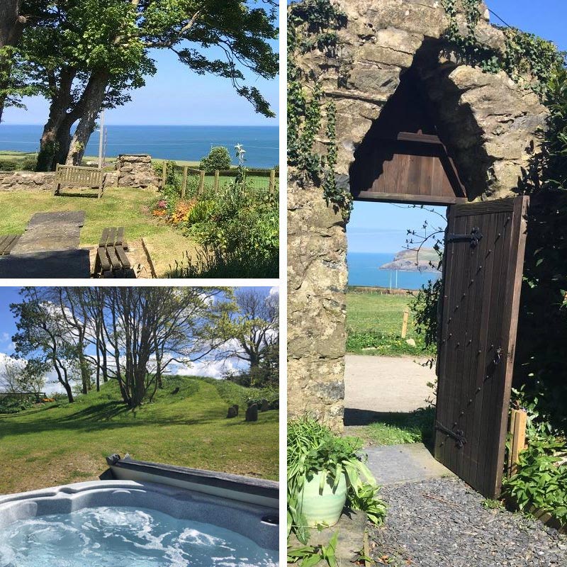 A triptych of views around the garden